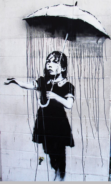 Banksy- Umbrella Girl