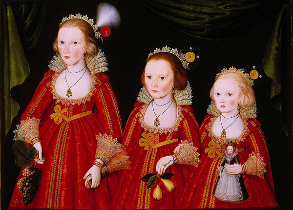Follower of William Larkin, Three Young Girls, c.1585-1619, Denver Art Museum, Denver, Colorado. Wiki Commons. 