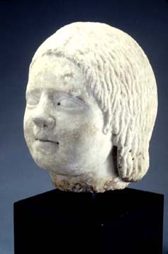 Roman Girl, ca. 50 AD, from the Riley Collection of Roman Portrait Sculpture at Cedar Rapids Museum of Art.