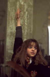 Emma Watson as Hermione Granger in the movie adapation of Harry Potter and the Soceror's Stone.