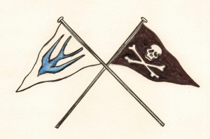The flag from Swallows and Amazons.