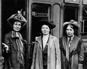Emmeline Pankhurst, Christabel Pankhurst and Sylvia Pankhurst