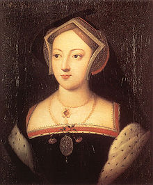 Mary Boleyn, in the style of Holbein. Hever Castle, Kent, England.