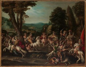 The Triumph of the Amazons, Claude D√©ruet, 1620s.