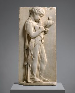 Marble Grave Stele of a Little Girl